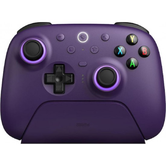 8BitDo Ultimate 2 Wireless Controller with Charging Dock for Windows/Android/StreamOS/Apple (05019) Purple