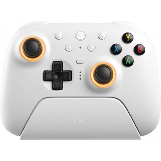 8BitDo Ultimate 2 Bluetooth Controller with Charging Dock for Nintendo Switch/Windows (04861) White