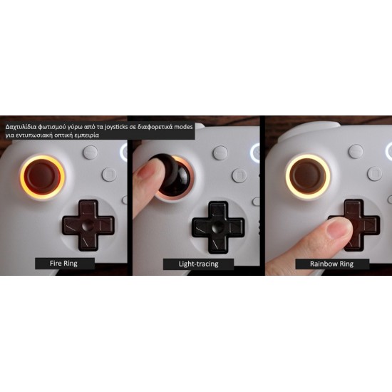 8BitDo Ultimate 2 Bluetooth Controller with Charging Dock for Nintendo Switch/Windows (04861) White