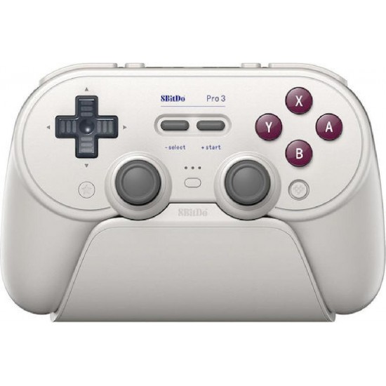 8BitDo Pro 3 Bluetooth Gamepad with Charging Dock for Switch/Windows/Android (04888) G Classic