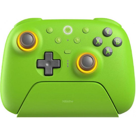 8BitDo Ultimate 2 Wireless Controller with Charging Dock for Nintendo Android/Windows (05018) Green