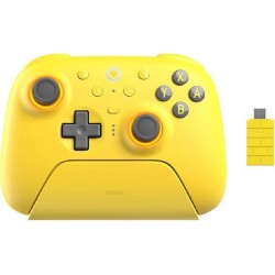 8BitDo Ultimate 2 Bluetooth Controller with Charging Dock for Nintendo Switch/Windows (05020) Yellow