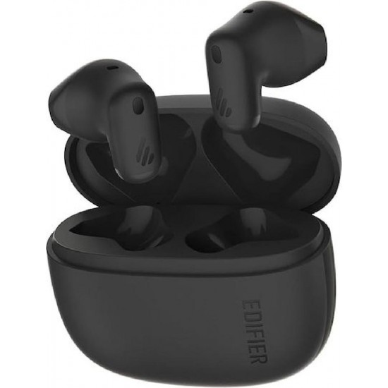 Edifier X1 Lite Earbud Bluetooth Handsfree Ακουστικά με Αντοχή στον Ιδρώτα και Θήκη Φόρτισης Μαυρα