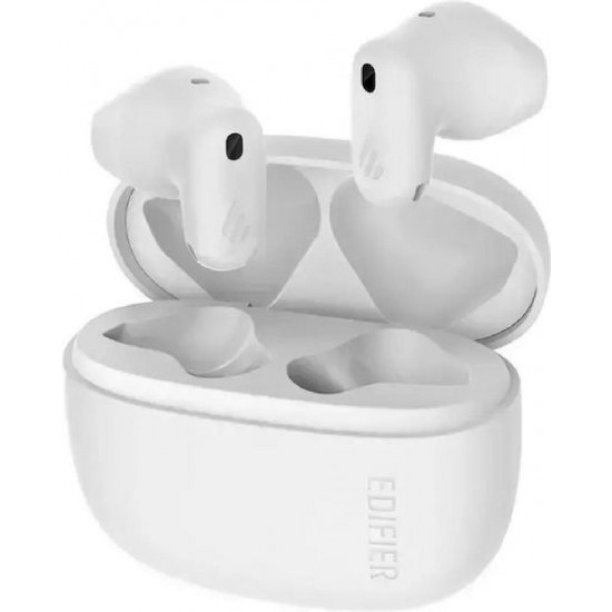 Edifier X1 Lite Earbud Bluetooth Handsfree Ακουστικά με Αντοχή στον Ιδρώτα και Θήκη Φόρτισης Λευκά