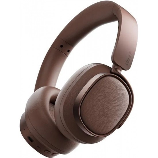 Edifier ES850NB Ασύρματα / Ενσύρματα Over Ear Ακουστικά με 92 ώρες Λειτουργίας και Quick Charge Καφέ