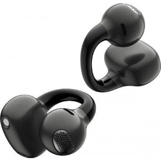 Edifier Comfo Q Open Ear Bluetooth Handsfree Ακουστικά με Αντοχή στον Ιδρώτα και Θήκη Φόρτισης Μαύρα