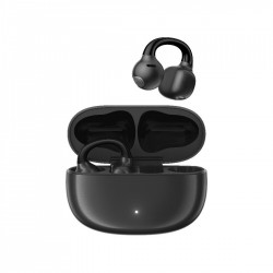 Edifier Comfo Q Open Ear Bluetooth Handsfree Ακουστικά με Αντοχή στον Ιδρώτα και Θήκη Φόρτισης Μαύρα
