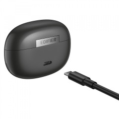 Edifier Comfo Q Open Ear Bluetooth Handsfree Ακουστικά με Αντοχή στον Ιδρώτα και Θήκη Φόρτισης Μαύρα