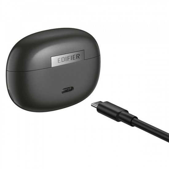 Edifier Comfo Q Open Ear Bluetooth Handsfree Ακουστικά με Αντοχή στον Ιδρώτα και Θήκη Φόρτισης Μαύρα