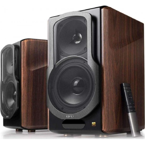 Edifier S2000MK III Αυτοενισχυόμενα Ηχεία με Bluetooth 130W Καφέ