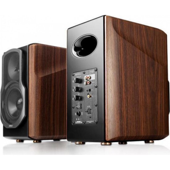 Edifier S2000MK III Αυτοενισχυόμενα Ηχεία με Bluetooth 130W Καφέ