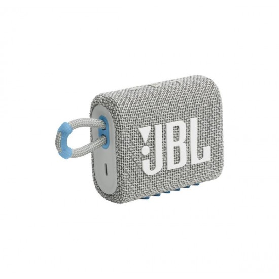 JBL Go 3 Eco Αδιάβροχο Ηχείο Bluetooth 4.2W Λευκό
