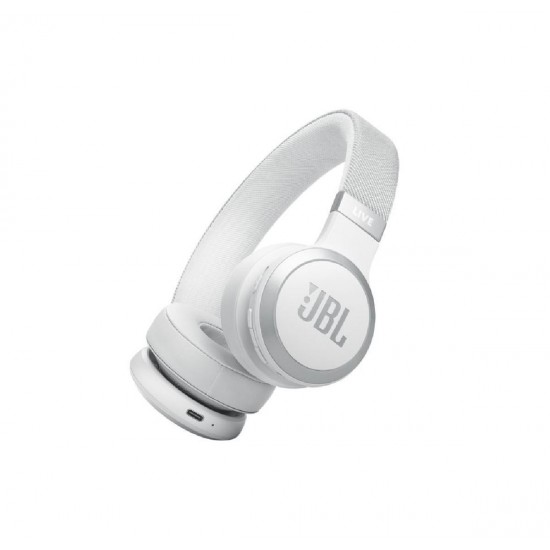 JBL Tune 670NC Λευκά Ασύρματα/Ενσύρματα On Ear Ακουστικά (JBLT670NCWHT)