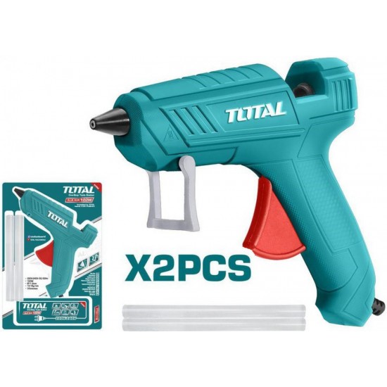 Total (TT101116) Ηλεκτρικό Πιστόλι Θερμοκόλλησης 100W για Ράβδους Σιλικόνης 11.2mm