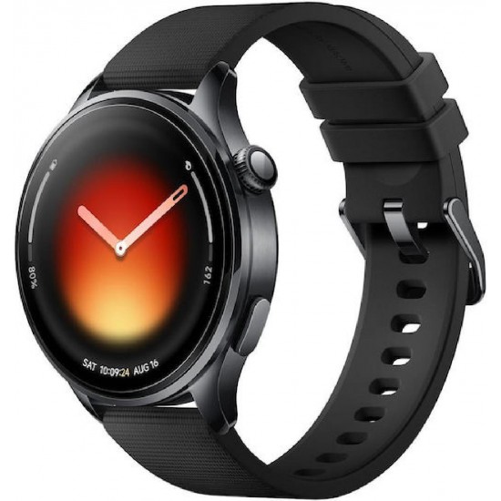 Xiaomi Watch 5 Stainless Steel 47mm Αδιάβροχο με Παλμογράφο (BHR07WRGL) Black