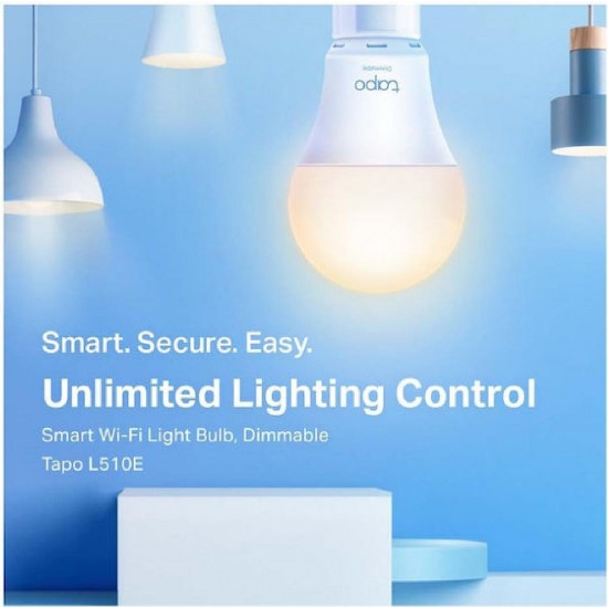 Tp-Link Tapo L510E Smart Wi-Fi Light Bulb Dimmable v3.50 (2-Pack)