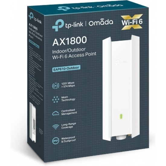 Tp-Link EAP610 AX1800 Indoor/Outdoor WiFi 6 Access Point v1.20 (1753502274)