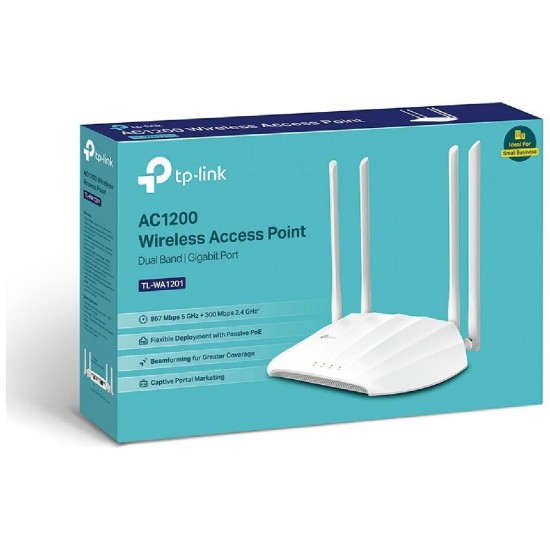 TP-LINK TL-WA1201 v3 Access Point Wi-Fi 5 Dual Band (2.4 & 5GHz)