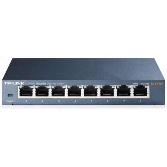 TP-LINK TL-SG108 v9 Unmanaged L2 Switch με 8 Θύρες Gigabit (1Gbps) Ethernet