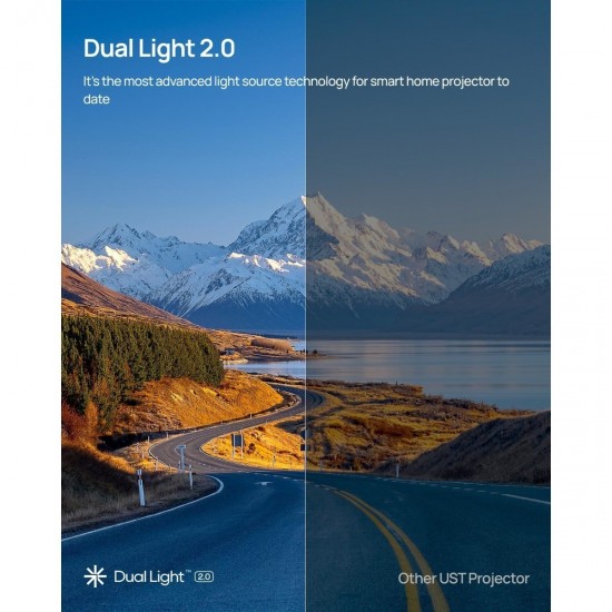 XGiMi Aura 2 Laser 2300 ISO 4K UHD UST 3D Home Smart Projector