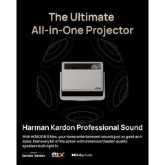 XGiMi Horizon S Max 3D Projector DLP 4K Ultra HD Λάμπας LED με Wi-Fi και Ενσωματωμένα Ηχεία Λευκός