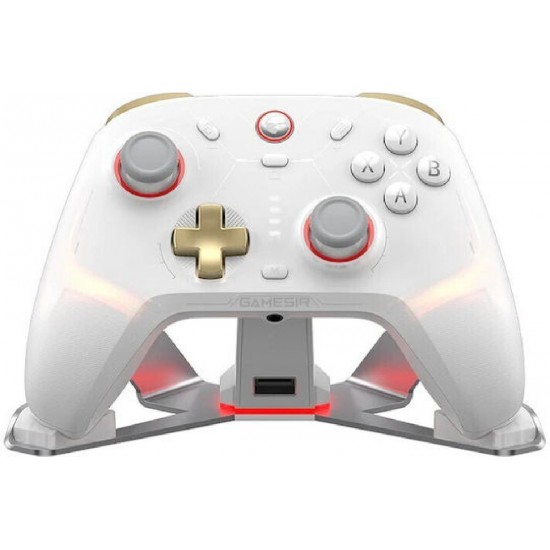 Gamesir Cyclone 2 Charging St. Edition Ασύρματο Gamepad για Android / PC / Switch / iOS Phantom White