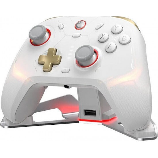 Gamesir Cyclone 2 Charging St. Edition Ασύρματο Gamepad για Android / PC / Switch / iOS Phantom White