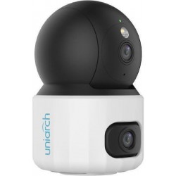 Uniarch IP Κάμερα Παρακολούθησης Wi-Fi Full HD+ 3MP+3MP με Αμφίδρομη Επικοινωνία (Uho-S3S-M33D) Λευκή/Μαύρη