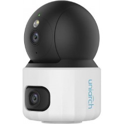 Uniarch IP Κάμερα Παρακολούθησης Wi-Fi Full HD+ 3MP+3MP με Αμφίδρομη Επικοινωνία (Uho-S3S-M33D) Λευκή/Μαύρη
