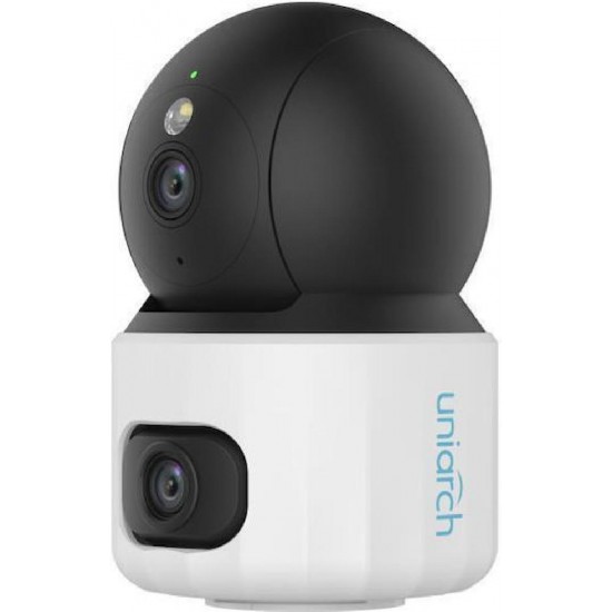 Uniarch IP Κάμερα Παρακολούθησης Wi-Fi Full HD+ 3MP+3MP με Αμφίδρομη Επικοινωνία (Uho-S3S-M33D) Λευκή/Μαύρη