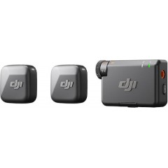 DJI Mic Mini (2 TX + 1 RX) Μικρόφωνο Πέτου Δημοσιογραφικό Black