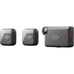 DJI Mic Mini (2 TX + 1 RX) Μικρόφωνο Πέτου Δημοσιογραφικό Black