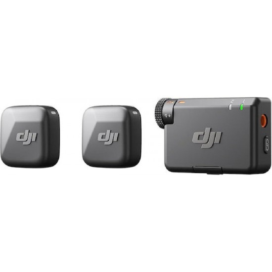 DJI Mic Mini (2 TX + 1 RX) Μικρόφωνο Πέτου Δημοσιογραφικό Black
