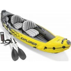 Intex Explorer K2 68307 Φουσκωτό Kayak Θαλάσσης 2 Ατόμων Κίτριν