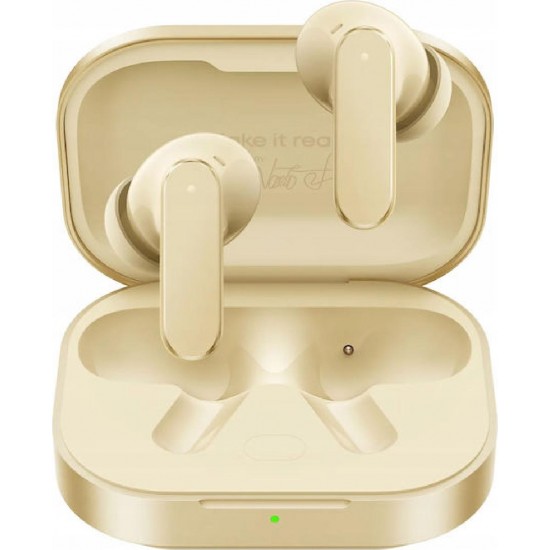 Realme Buds Air8 Bluetooth Handsfree Ακουστικά με Αντοχή στον Ιδρώτα και Θήκη Φόρτισης Master Gold