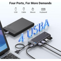 Ugreen 4-Port Hub USB 3.2 (15548) Gray