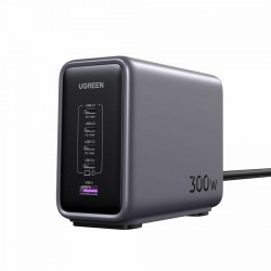 Ugreen Βάση Φόρτισης GaN με Θύρα USB-A και 4 Θύρες USB-C 300W Power Delivery (90903B) Black