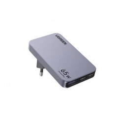 Ugreen Nexode Pro Φορτιστής Χωρίς Καλώδιο GaN με Θύρα USB-A και 2 Θύρες USB-C 65W (25356) Γκρι