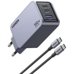 Ugreen Nexode Pro 100W GaN Charger with USB-C Cable 25874 Grey