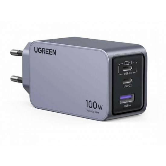 Ugreen Nexode Pro 100W GaN Charger with USB-C Cable 25874 Grey