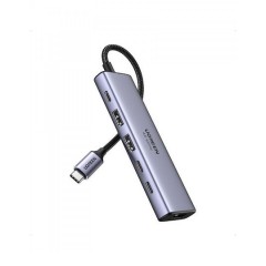 Ugreen CM511 USB-C Docking Station με HDMI 4K PD Γκρι