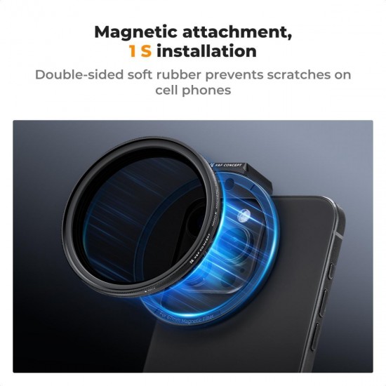 K&F Concept 67mm Clip-On Magnetic ND2-32 Filter Kit For Mobile Phones (KF01.2674)