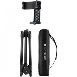 K&F Concept K234A0+BH-36L Magnesium Travel Tripod with Ball Head & Phone Clamp (KF09.149) Black/Gold