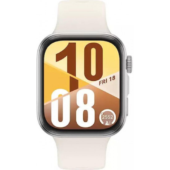 Huawei Watch Fit 4 43mm Αδιάβροχο με Παλμογράφο (Λευκό)