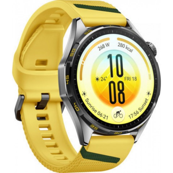 Huawei Watch GT 7 Stainless Steel 46mm Αδιάβροχο με Παλμογράφο Κίτρινο