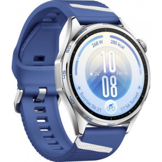 Huawei Watch GT 7 Stainless Steel 46mm Αδιάβροχο με Παλμογράφο Μπλε