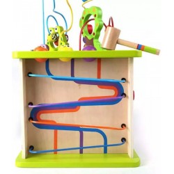 Hape Totally Amazing Ξύλινος Κύβος Δραστηριοτήτων Country Critters για 12+ Μηνών (E1810)