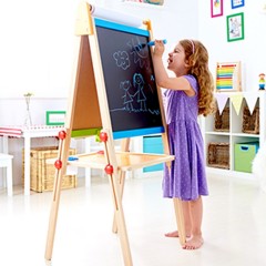 Hape Early Explorer Ξύλινος Πίνακας All-In-One Easel για 3+ Ετών (E1010C)
