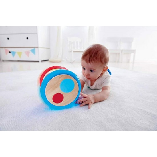 Hape Early Melodies Ξύλινο Τύμπανο με Μουσική για 6+ Μηνών (E0333)
