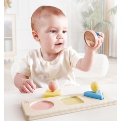 Hape Early Explorer Ξύλινο Montessori Mirror Shape Puzzle (E0072A)